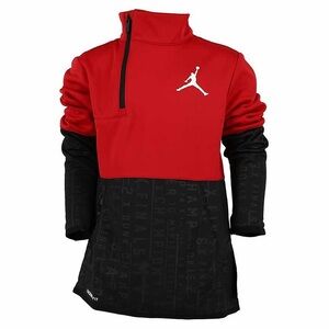 Jordan Clothing Sweatshirts Tech Aop Therma Fit Youth Big Kid Fleece Size XL